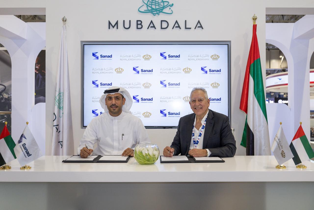 سند والخطوط الملكية الأردنية يوقعان اتفاقية صيانة وإصلاح محركات V2500